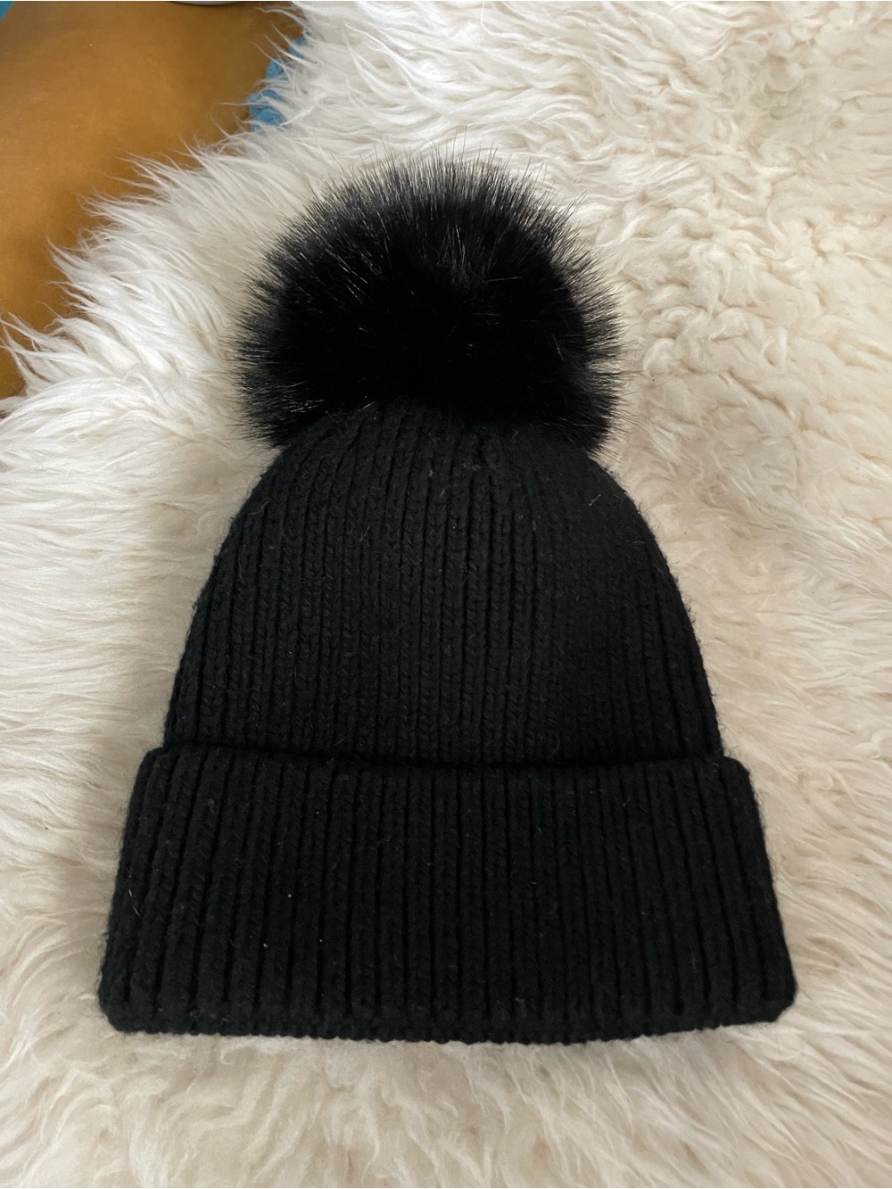Norla Canada Knit Hat Black Alpaca Blend OS